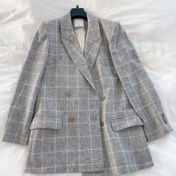 PICTURE UPDATED, 99% NEW SANDRO WOOL BLAZER, SIZE 36, S - Picture 6 of 11